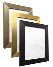 Photo Picture Poster Frame Brushed Finish Wide Modling Black Oak Gold Gunmetal