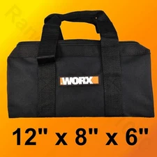 WORX Zippered Multi purpose Tool Tote Bag Holder for tools 12"L x 8"H x 6"W