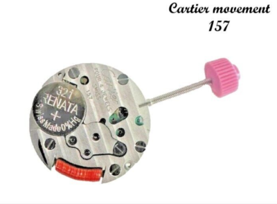 Cartier Watch Quartz Movement 157 Two hands, Four (4) Jewel Brand