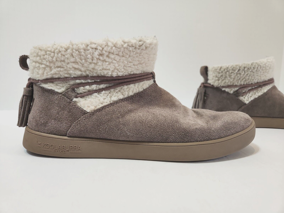 Koolaburra By UGG Isana Suede Booties Faux Fur Ankle Boots 1096414 Women's  10M