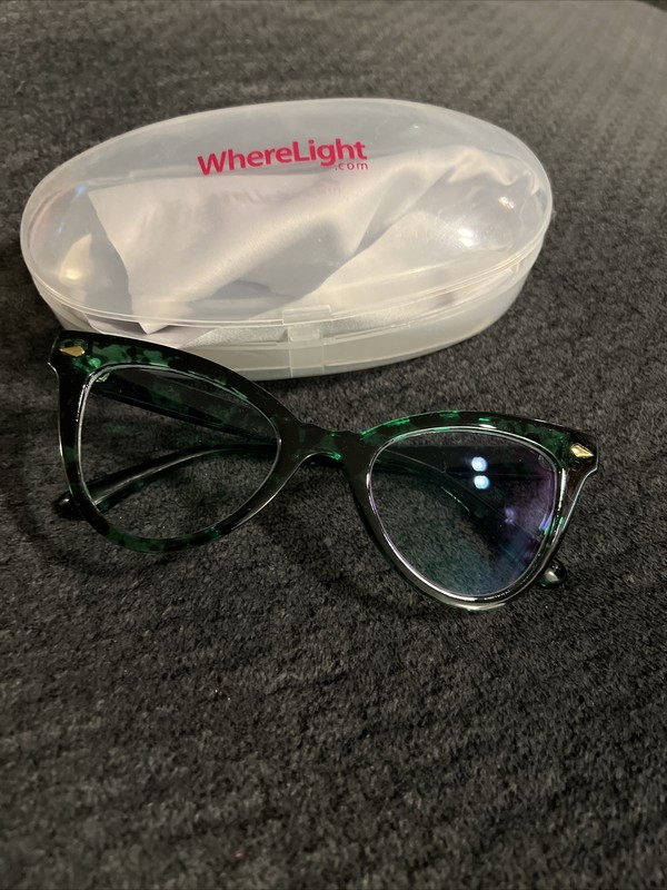 Green Cat Eye Blue Light Glasses