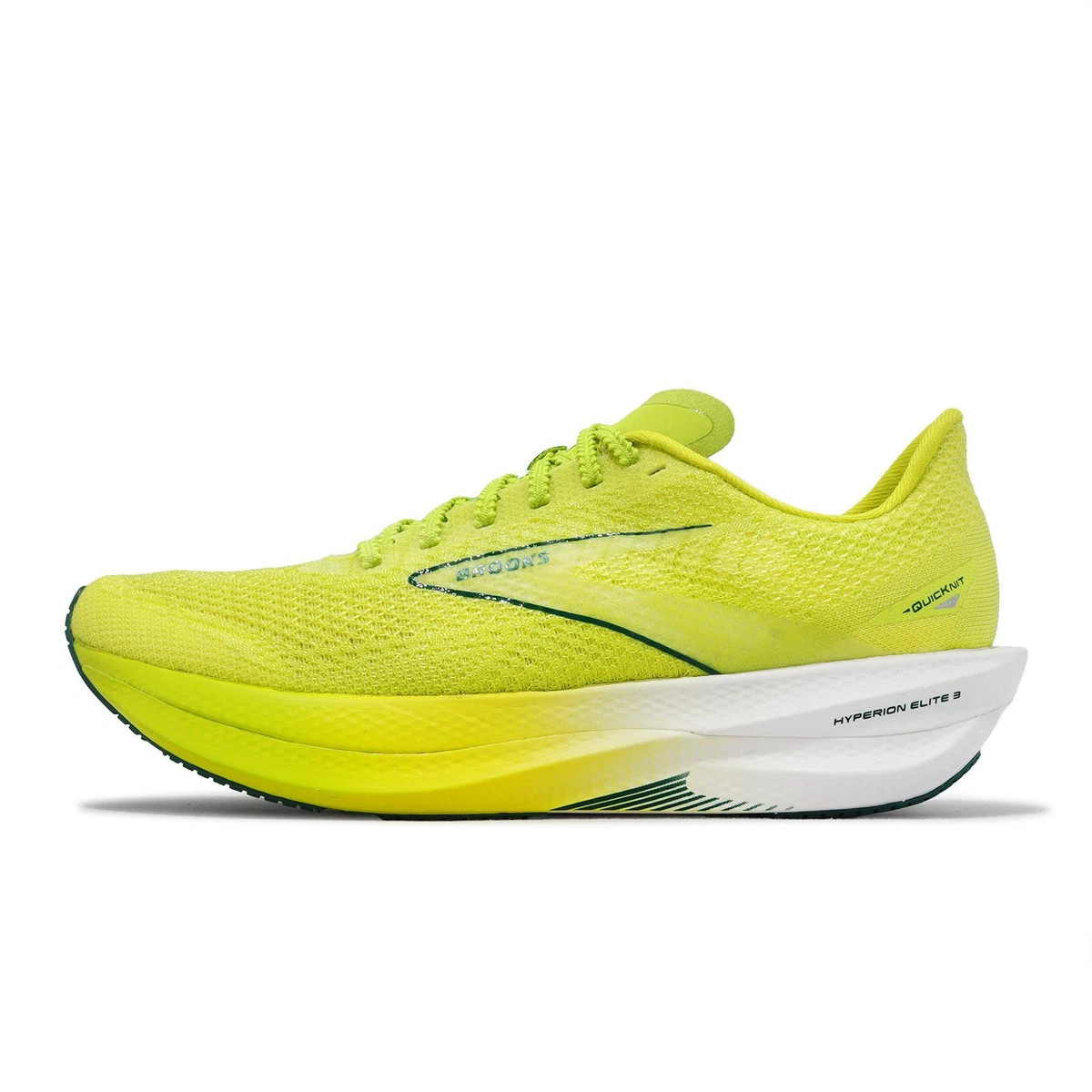 Brooks Hyperion Elite 3 Lime Green White Men Racing Running Shoes 1000421D 343
