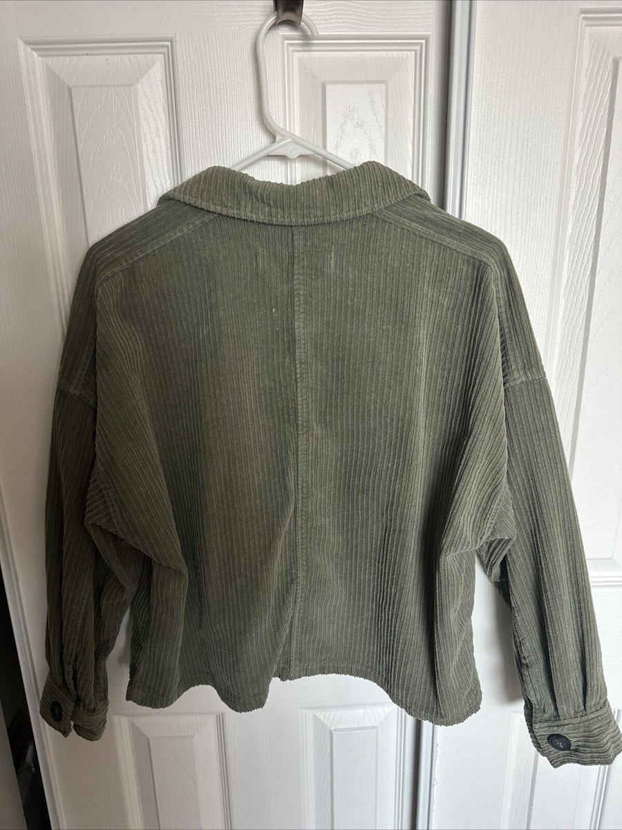 ★ZARA★ SHORT CORDUROY JACKET SHORT CORDUROY JACKET - Mid-green | ZARA United Kingdom