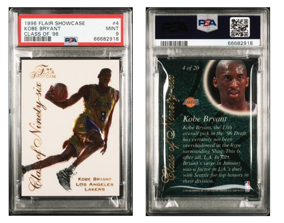 その他 1996-97 Flair Showcase #4 Class of 96' Kobe Bryant 1996 Flair Showcase #4 Class of '96 Price Guide