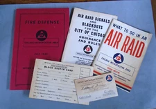 WWII Civil Defense lot, Chicago, Fire Defense, Control Center Manual