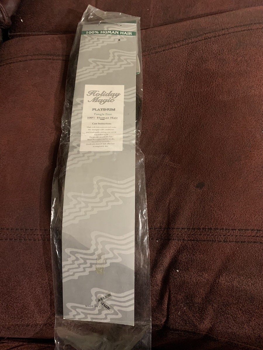 holiday magic Platinum 100% human Silky Straight bulk hair 
