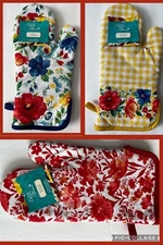 The Pioneer Woman Gingham Delaney Oven Mitt NWT