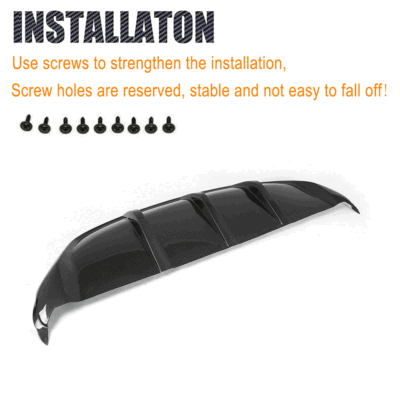 Produktbild von REXGEL Real Carbon Fiber Heckstoßstange Diffusor Lip Boot Splitter