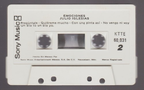 JULIO IGLESIAS MEXICAN CASSETTE 1978 EMOCIONES - Picture 4 of 5