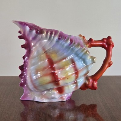 Vintage Royal Bayreuth Conch Sea Shell Creamer Pitcher Bavaria 3.75'' / Read
