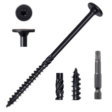 Structural Wood Lag Screws 14 x 4-1/2 Inch, 50-PCS, Heavy Duty Exterior Cons...