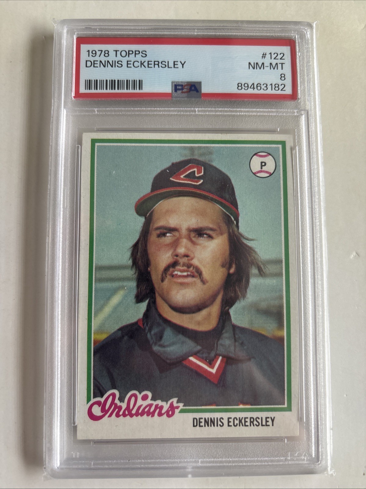1978 Topps Dennis Eckersley #122 PSA 8 NM-MT HOF Cleveland Indians