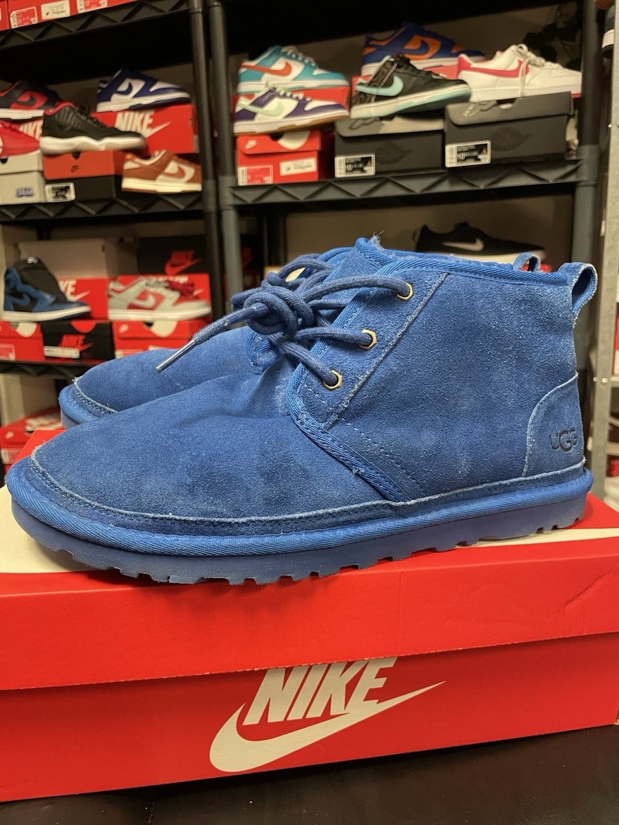 UGG Neumel Blue Suede Chukka Boots Style 3236 Boots Shoes