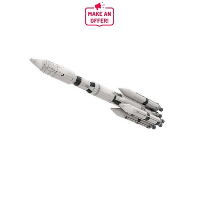 Modubrix Mocs Building Blocks MLV-25L Launch Vehicle Rocket Sets Bricks Toys Kit