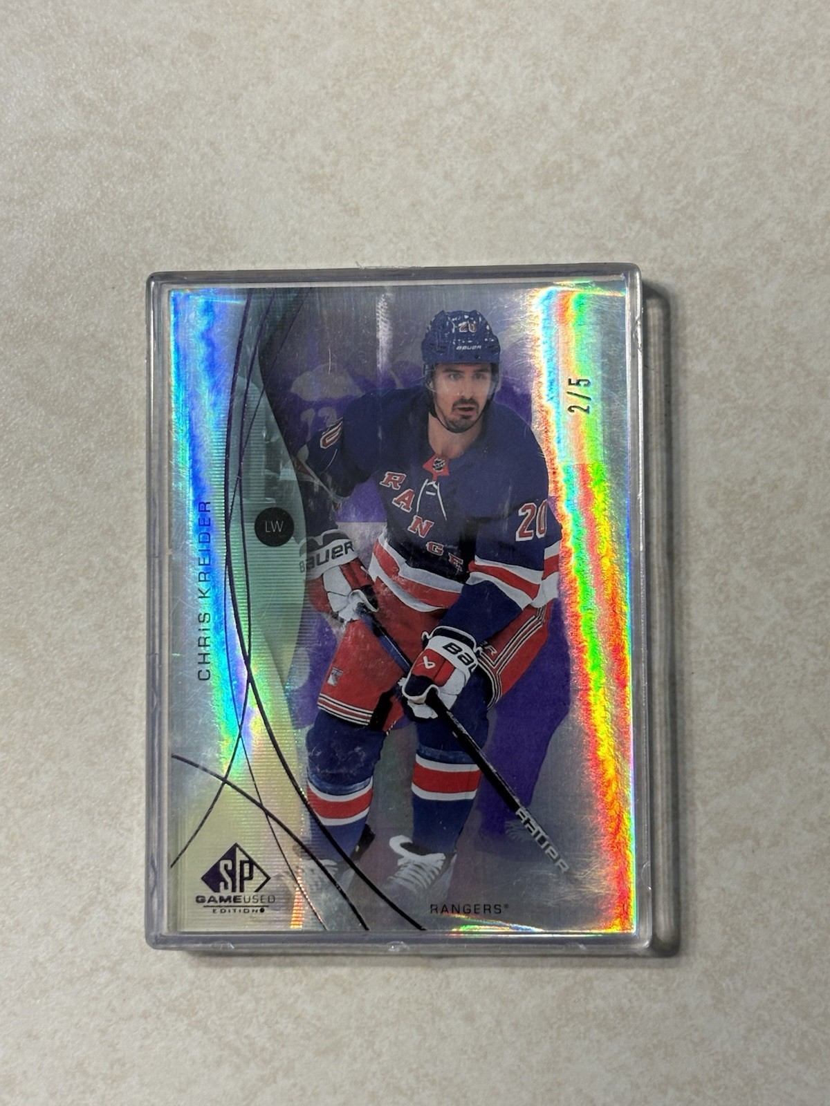 2024-25 Upper Deck SP Game Used Chris Kreider #73 Purple SP /5 Rare