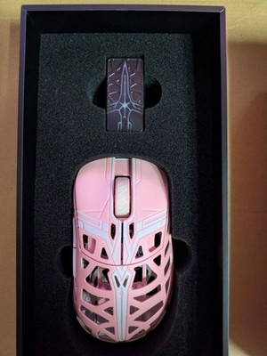 WLmouse Sword X Wireless Gaming Maus Omron Switch Gebraucht Pink Weiß