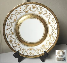Chas Field Haviland DYNASTY GOLD 8 1/2" Salad/LuncheonPlate(s) Mint !