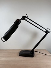 LIVAL Black Architect Desk Lamp PL11 Weighted Base Black VGC Fully Working