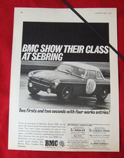 MG MGB SEBRING RACE SUCCESS 1967 ORIGINAL VINTAGE ADVERT