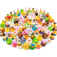 100 Pack Rubber Duck for Jeeps Ducking - 2.3 Inch Bulk Floater Duck for Kids ...