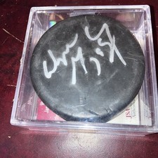 ‘92 Wayne Gretzky USED Puck AUTO JSA⚡️PRACTICE USED⚡️ GOAT HOF KINGS MVP  READ