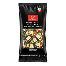 Dark Chocolate Squares - 72 Chocolate Noir - Chocolates Individually Wrapped -