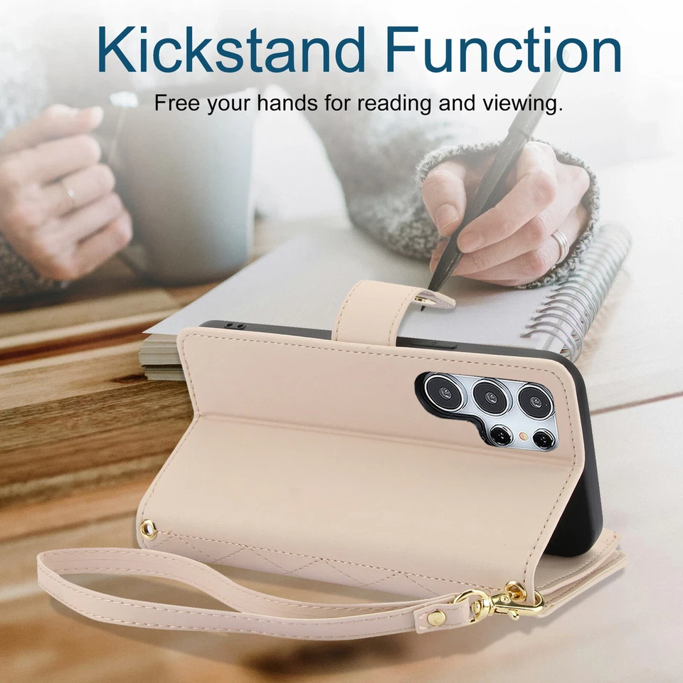 Wallet Zipper Leather Flip back CASE fr Sony Xperia 10 III/Lite 10IV 5IV 1IV 1/5 - Image 4 of 4