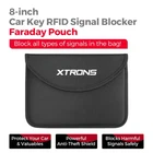 RFID Blocking Faraday Bag for Car Key Fob Signal Blocker Case Anti-Theft Pouch