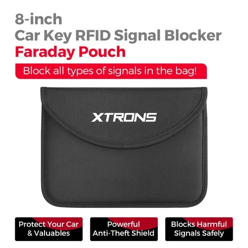 RFID Blocking Faraday Bag for Car Key Fob Signal Blocker Case Anti-Theft Pouch