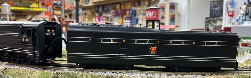 MTH 20-3107-1 PRR 6-4-4-6 S-1 Steam Locomotive #6100 PS 2.0 run time w/blemishes - Image 3 of 4