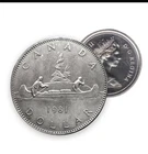 1981 Canada $1 Silver Dollar Coin Rare FEW ERROR