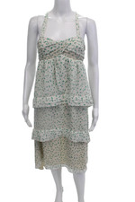 J Crew Womens Floral Sundress White Size 00