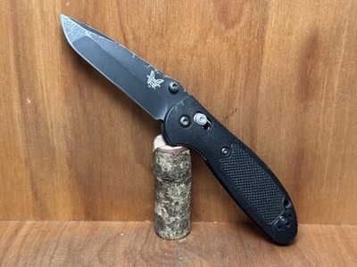 Benchmade 557 Tanto Mini Griptilian All Black 154CM Plain Blade USA GREAT!