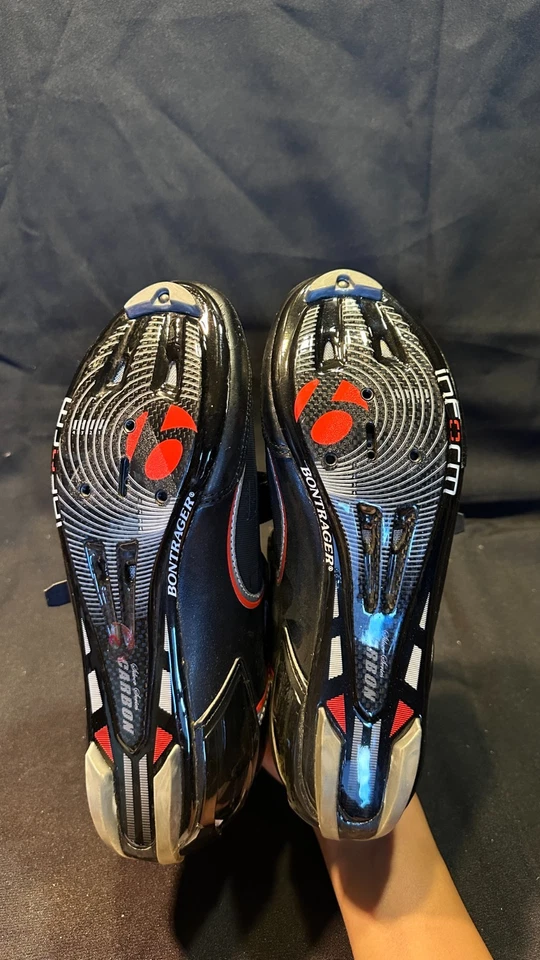 Zapatos de ciclismo de carretera Bontrager RL suela de carbono negra para hombre talla 8,5 EE. UU. / 42 UE Foto 3 de 4