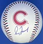 Greg Maddux Signed Autographed Cubs Team Stitch Logo Baseball Beckett COA