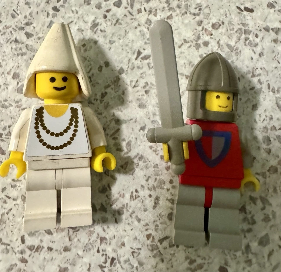 GENUINO VINTAGE (1979) CLÁSICO CASTILLO LEGO - CABALLERO, SOLDADOS Y DONCELLA Foto 3 de 4