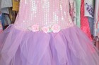 Princess Academy Girls M (3-6) Pink Sequin Tulle Rosebuds Lined Fairy Dress — photo 2