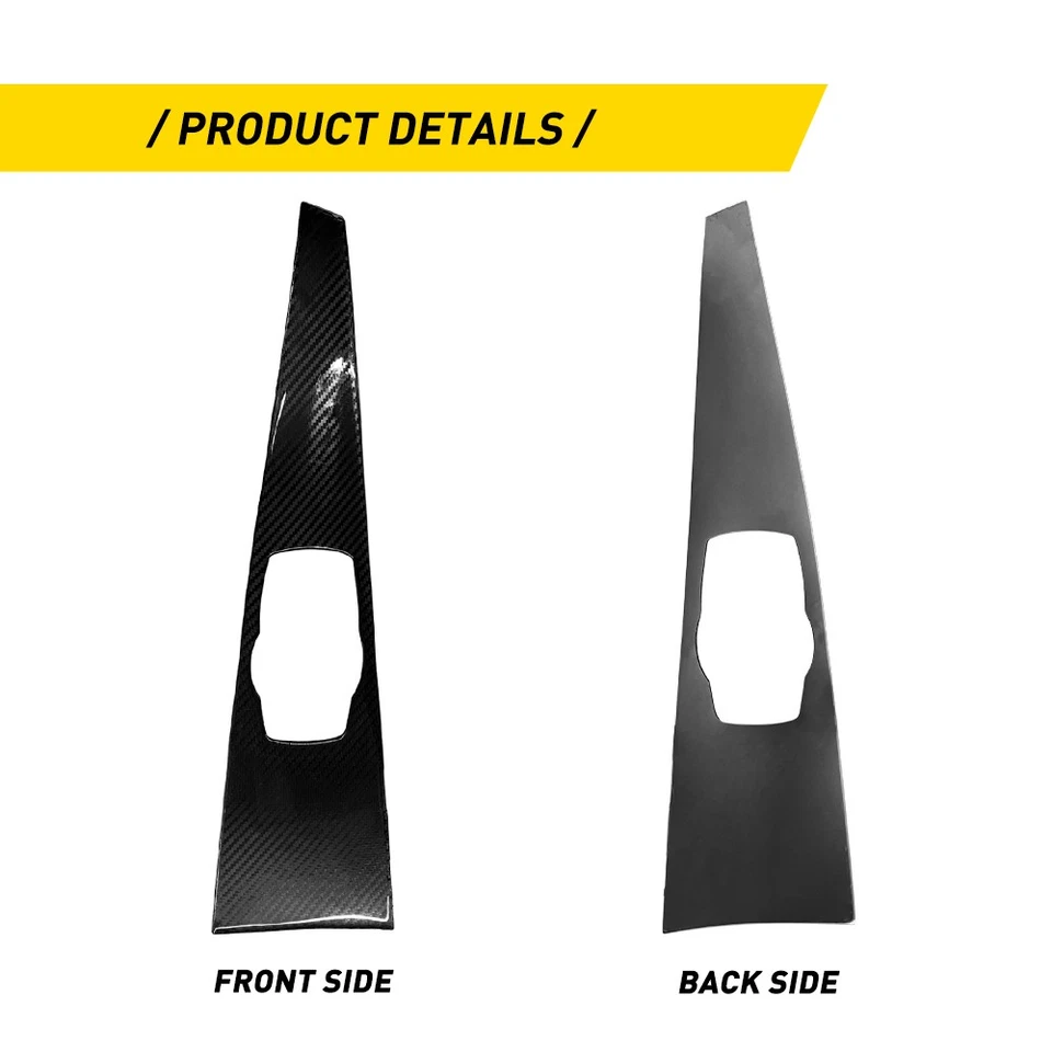 Cuadro multimedia central de fibra de carbono 1-10 piezas para BMW Serie 3 F30 2013-2019 Foto 3 de 4