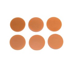271.71 Persimmon Opal SIX Glass Circles Choice 1/2, 3/4, 1, or 1 1/2 Inches