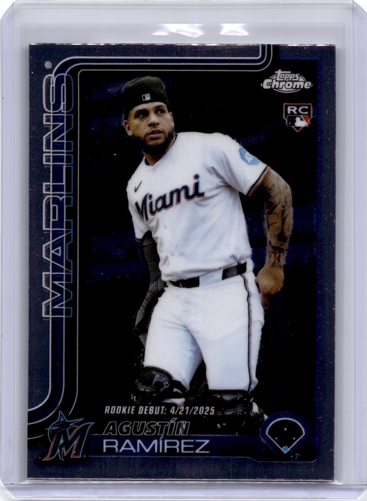 2025 Topps Chrome Update Agustin Ramirez Rookie Debut Marlins