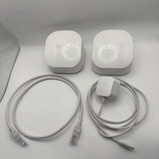 Eero 6 Plus R010001 Dual Band Mesh Wi-Fi 6 Router - White 2-Pack Bundle 