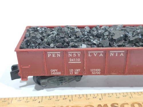 American Flyer 24110 Gondola PRR Pennsylvania W/ Real Glass Load No Box - Picture 10 of 10