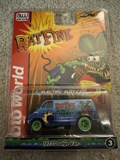 Auto World 4Gear 1977 Dodge Van Rat Fink Bowling Team HO Slot Car SC418 VersionB