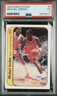 1986 FLEER STICKER #8 MICHAEL JORDAN ROOKIE RC PSA 5