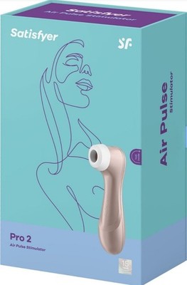Satisfier pro 2 air-pulse in Gold USB rechargeable, cord included.