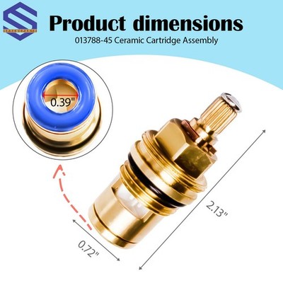 013788-45 Ceramic Cartridge Assembly Fits For T&S Brass Faucets 40F-140F