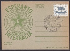 Poland 1965 Esperanto postcard