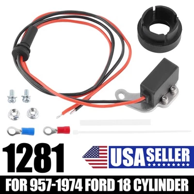 For Ford V8 Pertronix 1281 Ignition Points-to-Electronic Conversion Kit Ignitor~ - Image 1 of 4