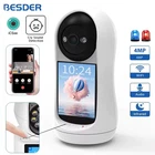 4MP PTZ Wifi Camera Video Call with 2.8 Inch IPS Screen Baby Cry Sound Detection