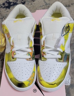 Nike Dunk Low Pro Sb DE LA SOUL LOW WHITE/YELLOW NEW 304292 171 